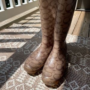 Coach rain boots